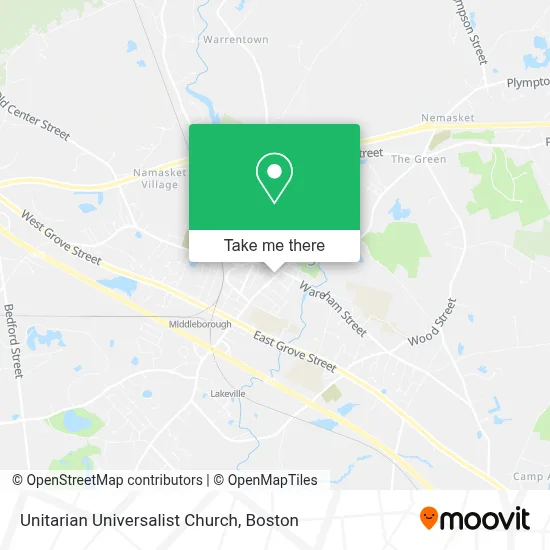 Unitarian Universalist Church map