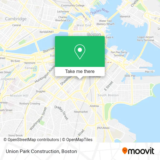 Union Park Construction map