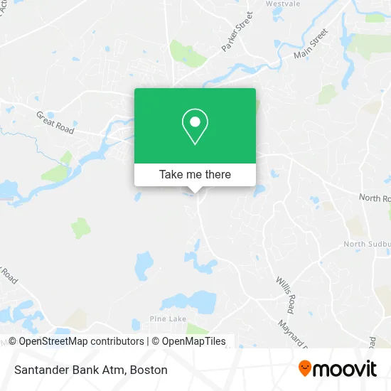 Santander Bank Atm map