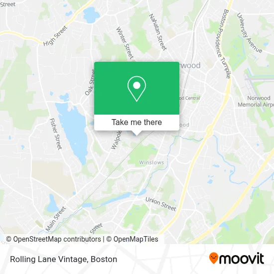 Rolling Lane Vintage map