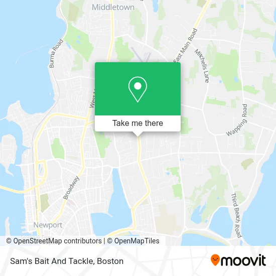 Sam's Bait And Tackle map