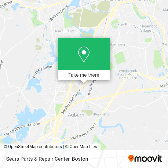 Sears Parts & Repair Center map