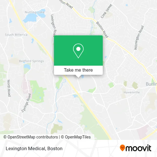 Lexington Medical map
