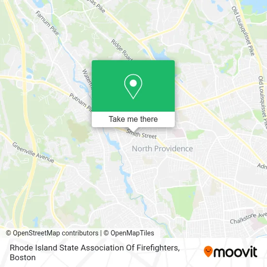 Rhode Island State Association Of Firefighters map