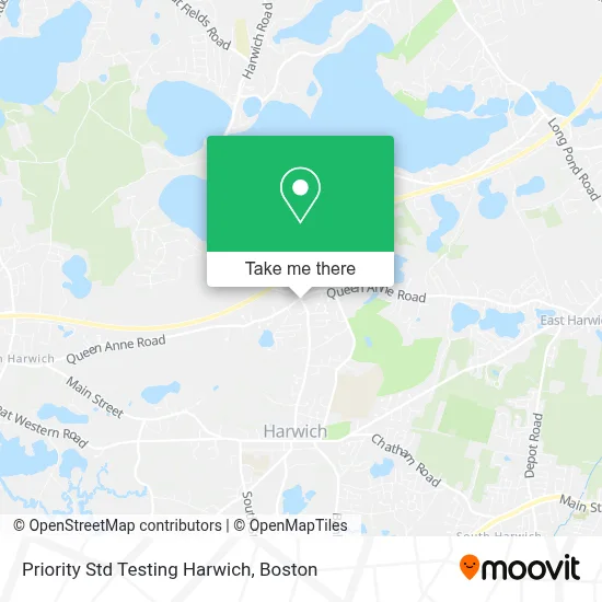 Priority Std Testing Harwich map