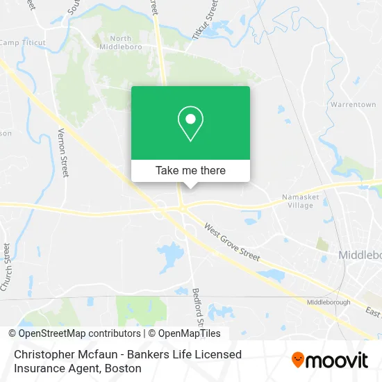 Christopher Mcfaun - Bankers Life Licensed Insurance Agent map