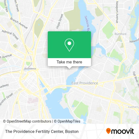 The Providence Fertility Center map