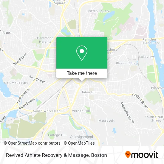 Revived Athlete Recovery & Massage map