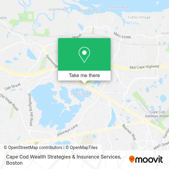 Cape Cod Wealth Strategies & Insurance Services map