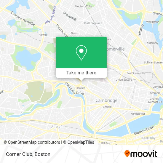 Corner Club map