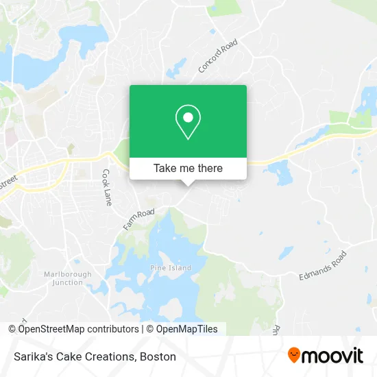 Sarika's Cake Creations map