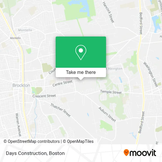 Days Construction map