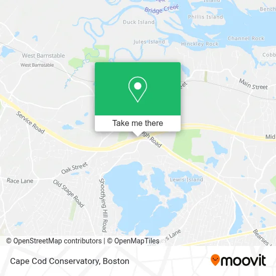 Cape Cod Conservatory map