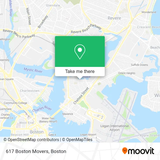 617 Boston Movers map