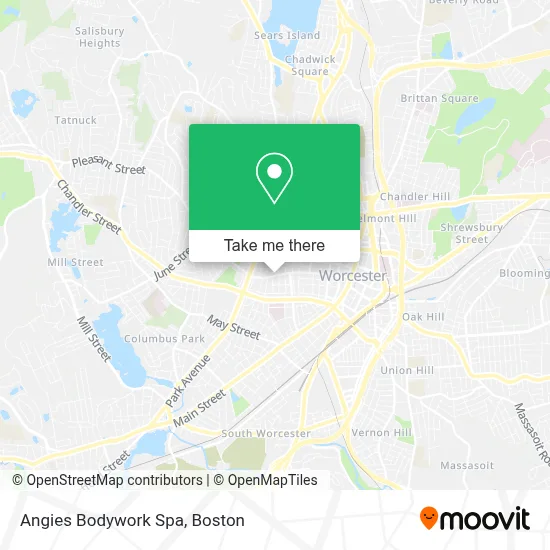 Angies Bodywork Spa map