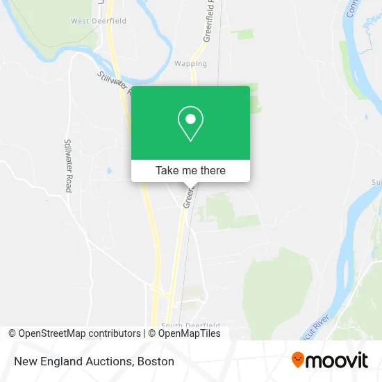 New England Auctions map