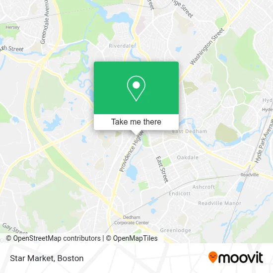 Star Market map