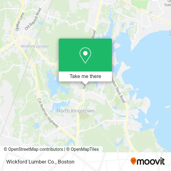 Wickford Lumber Co. map