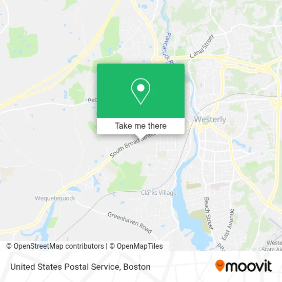 United States Postal Service map
