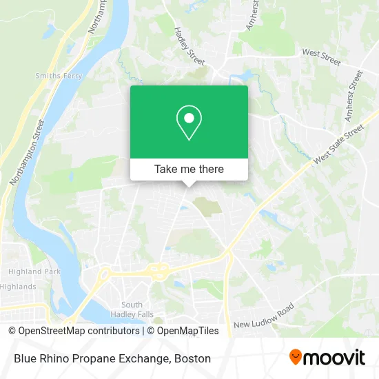 Blue Rhino Propane Exchange map