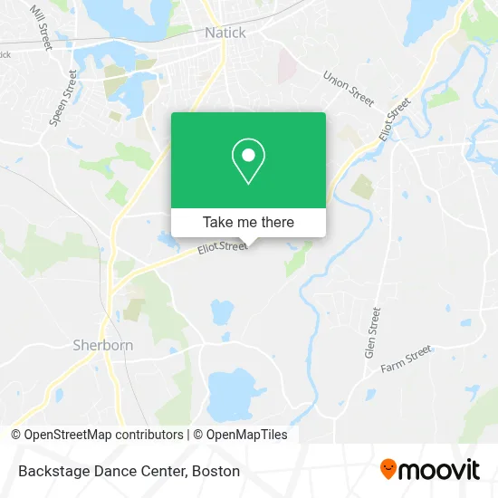 Backstage Dance Center map