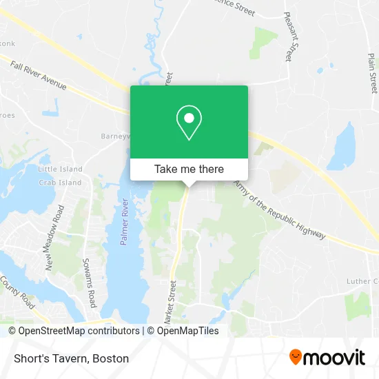 Short's Tavern map