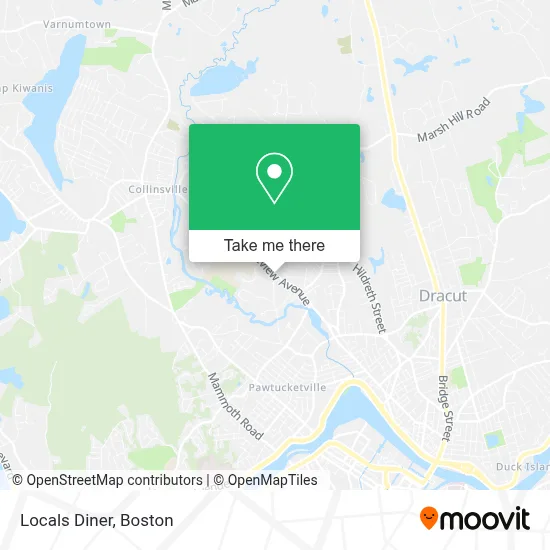 Locals Diner map