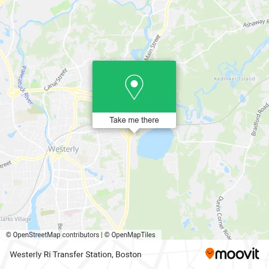 Westerly Ri Transfer Station map