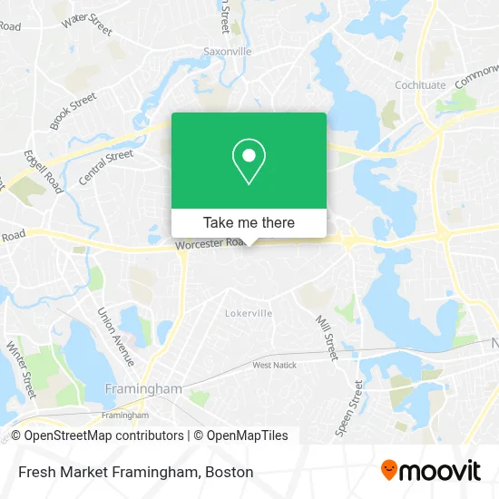 Fresh Market Framingham map
