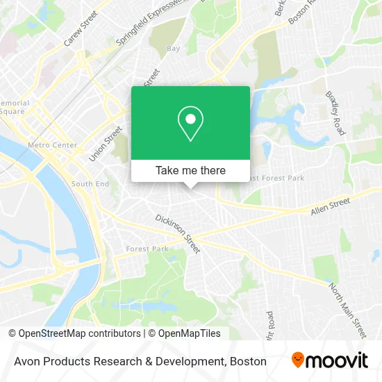 Avon Products Research & Development map