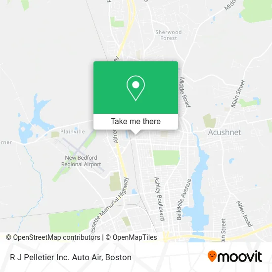 R J  Pelletier Inc. Auto Air map