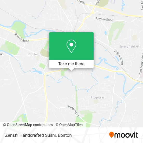 Zenshi Handcrafted Sushi map