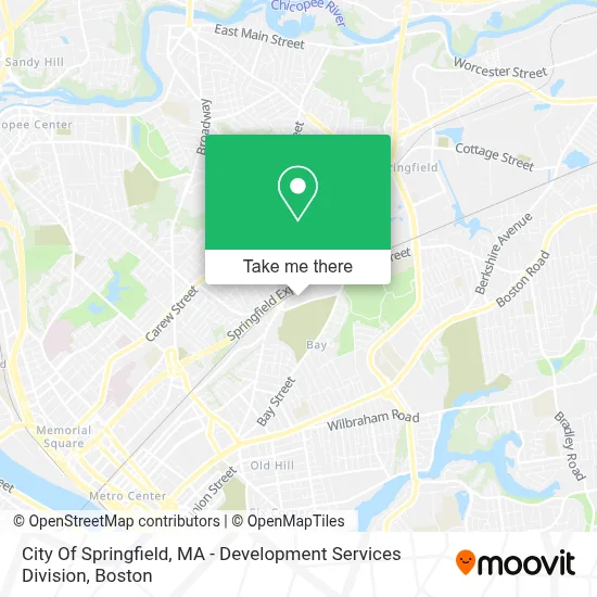 City Of Springfield, MA - Development Services Division map