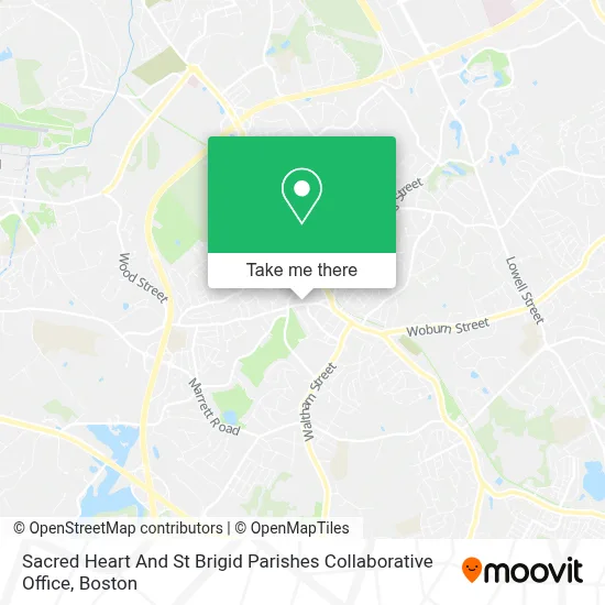 Sacred Heart And St Brigid Parishes Collaborative Office map