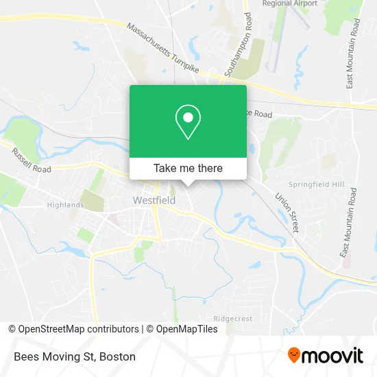 Bees Moving St map