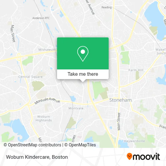 Woburn Kindercare map