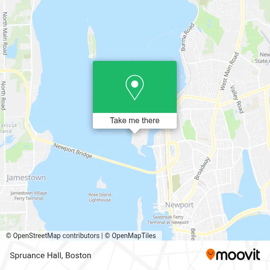 Spruance Hall map