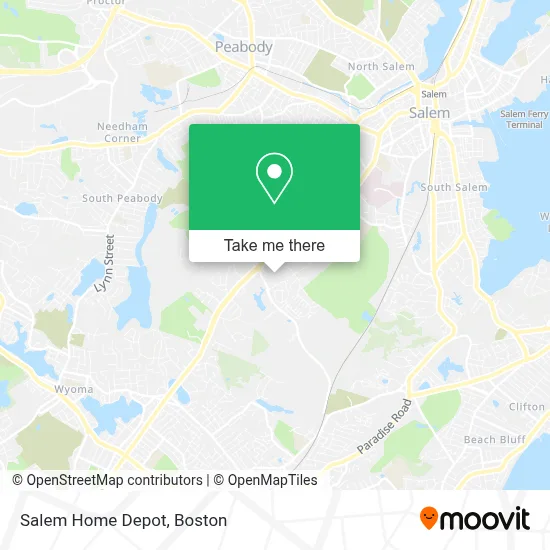 Salem Home Depot map