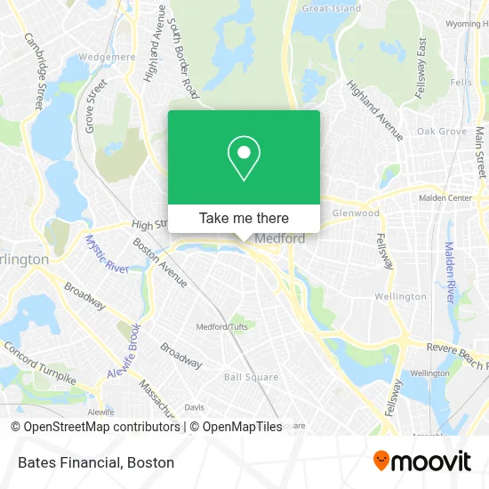 Bates Financial map