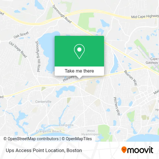 Ups Access Point Location map