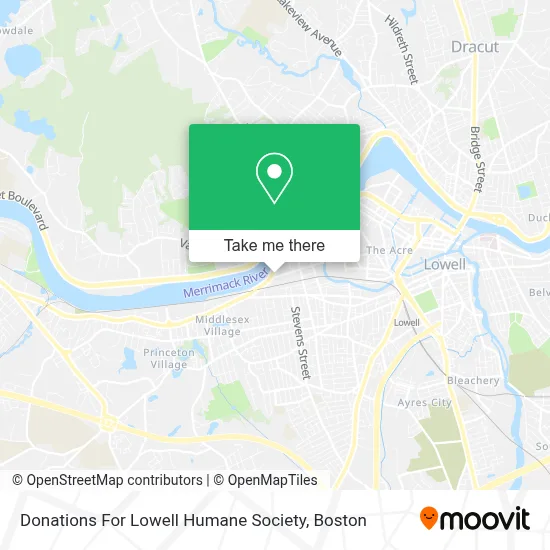 Donations For Lowell Humane Society map