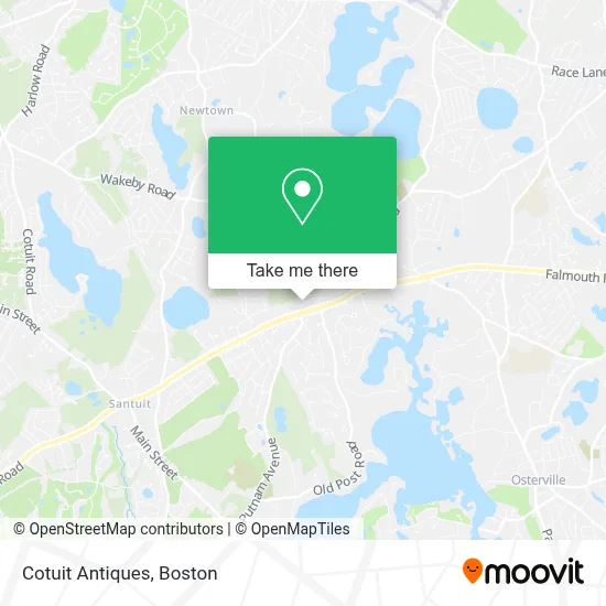 Cotuit Antiques map