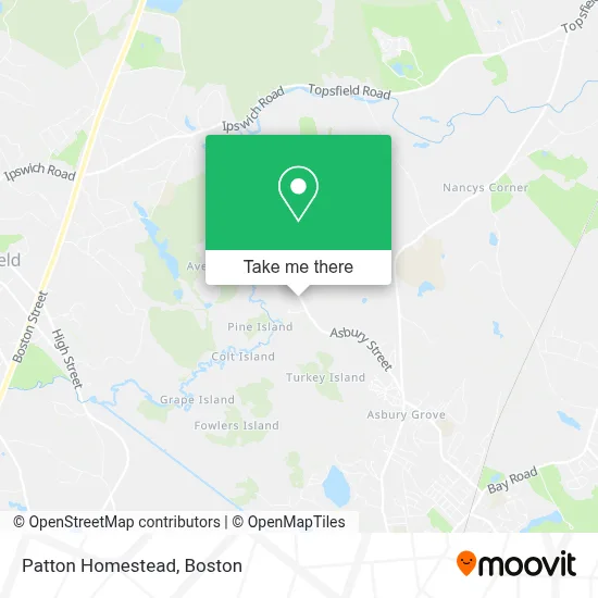 Patton Homestead map
