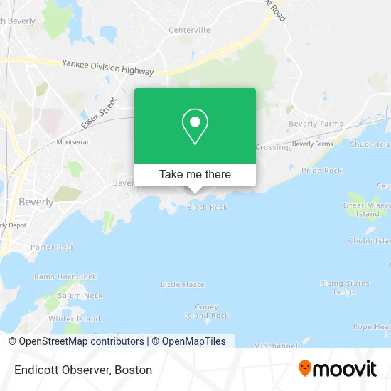 Endicott Observer map