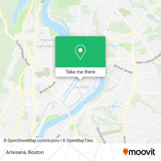Artesana map