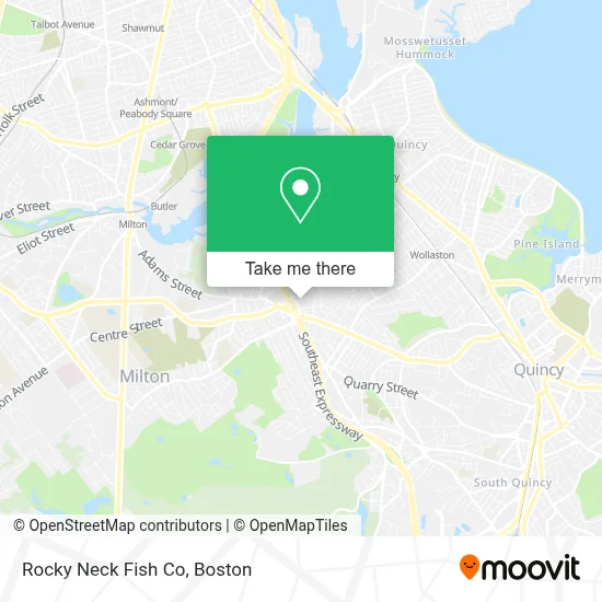 Rocky Neck Fish Co map