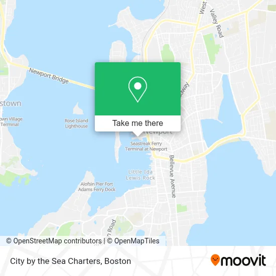 City by the Sea Charters map