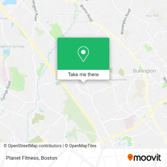 Planet Fitness map