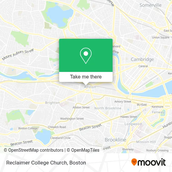 Reclaimer College Church map