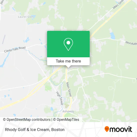 Rhody Golf & Ice Cream map
